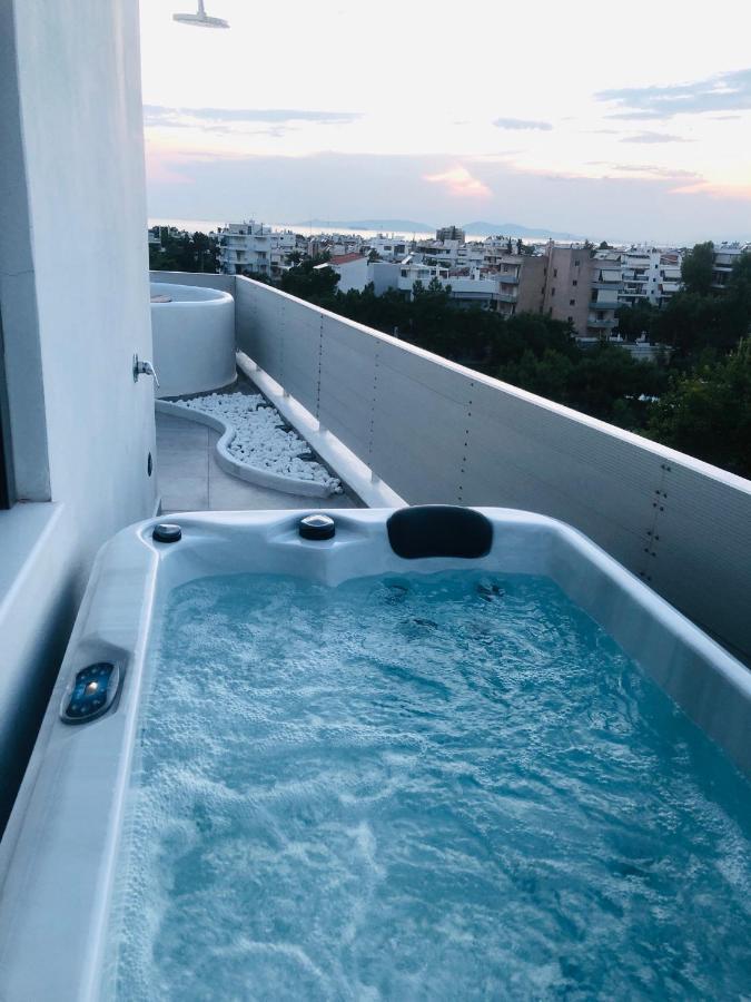 Amazing Suite At Glyfada With Sea View & Jacuzzi Athen Exterior foto