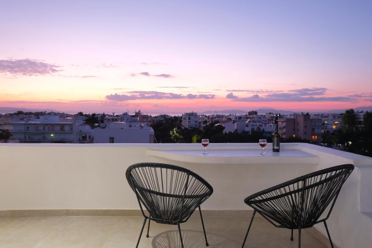 Amazing Suite At Glyfada With Sea View & Jacuzzi Athen Exterior foto