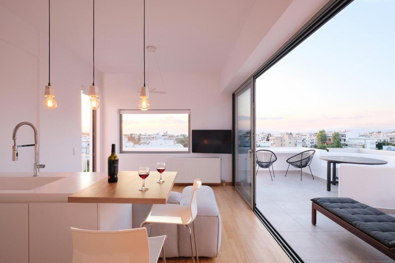 Amazing Suite At Glyfada With Sea View & Jacuzzi Athen Exterior foto